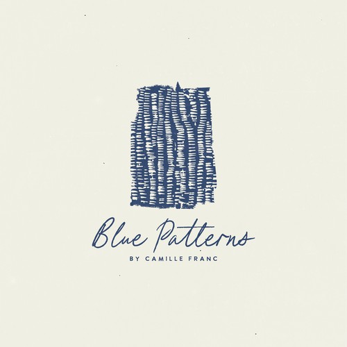 Visual Identity Design for Blue Patterns by Camille Franc