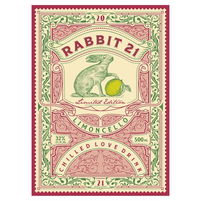 Rabbit21 label design