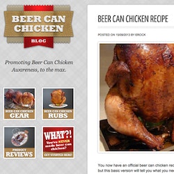 Logo design for Beer Can Chicken Blog by lagun83