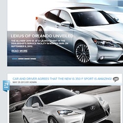 Logo design for Lexus of Orlando Blog  by hafizcom