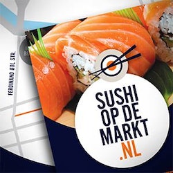 Logo design for Sushi op de Markt / Sushi on the market by PULZdesign